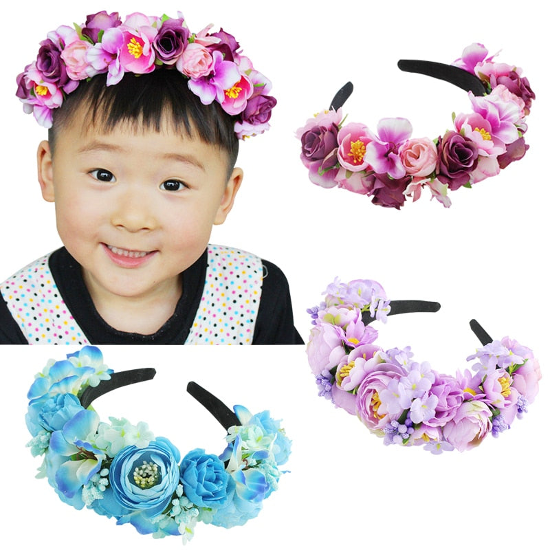 Headband Rose Garland