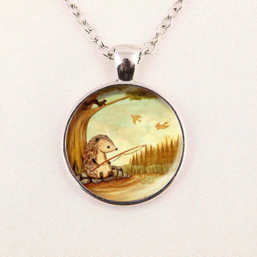 Hedgehog Necklace Animal