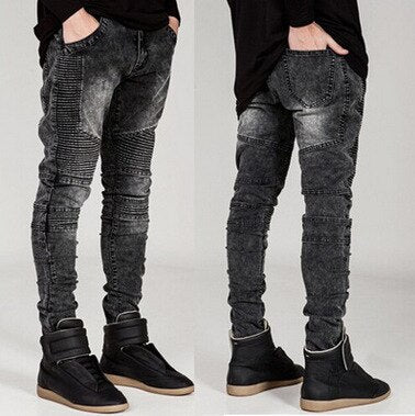 High-end BIKER JEANS