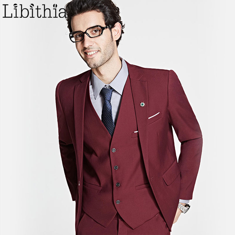 Jacket+Pant+Vest Three-piece Suits