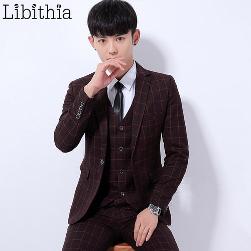 (Jakcet+Pant+Vest) Men Business
