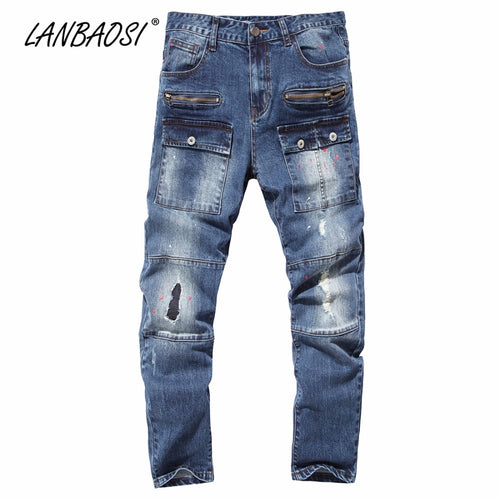 LANBAOSI JEANS Men's