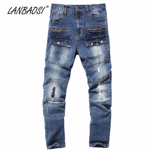LANBAOSI JEANS Men's
