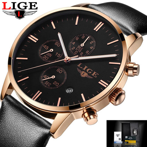 LIGE Mens Watches