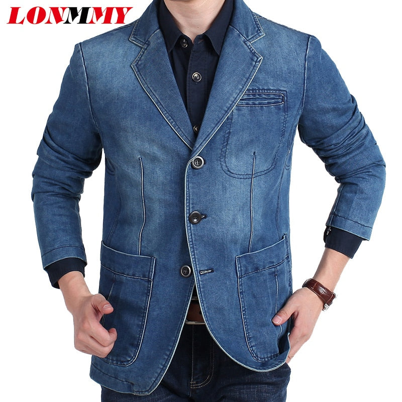 LONMMY M-4XL Denim