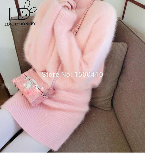 LOVELYDONKEYgenuine mink cashmere
