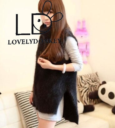 LOVELYDONKEYgenuine mink cashmere