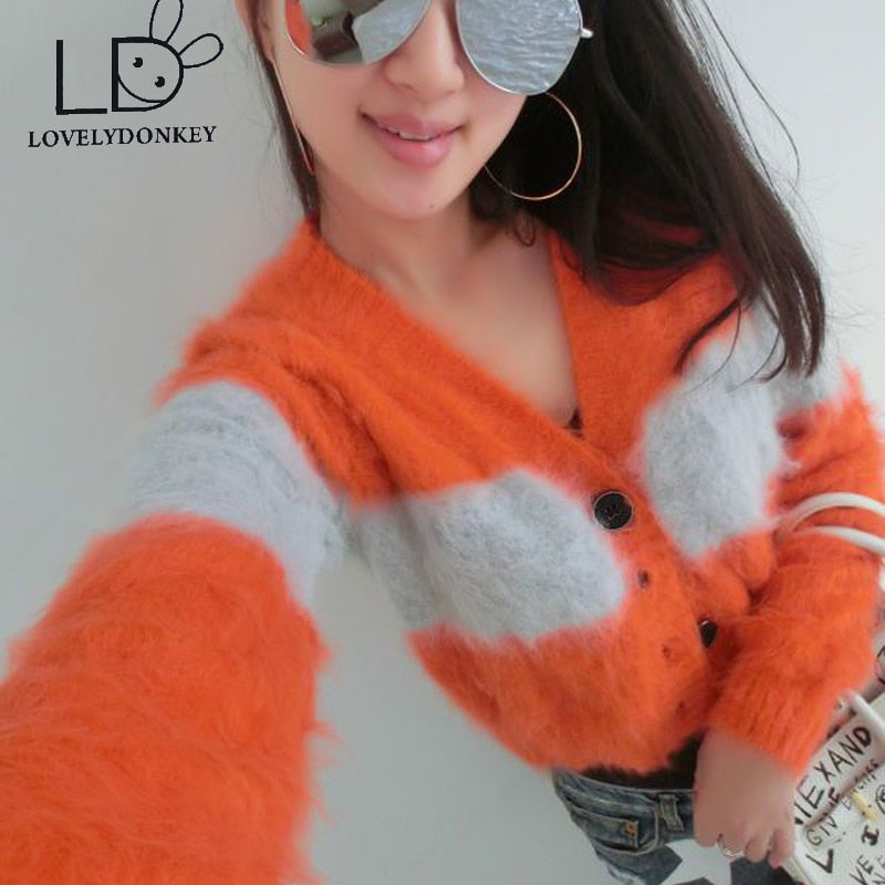 LOVELYDONKEYmink cashmere sweater