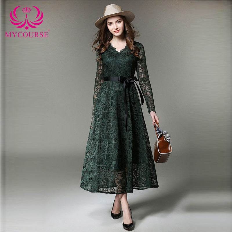 Lace Splicing Pleated