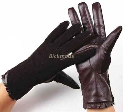 Leather gloves female