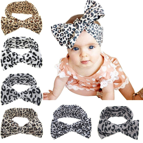 Leopard Bowknot Turban