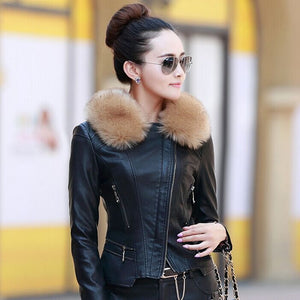 M-5XL Women Leather
