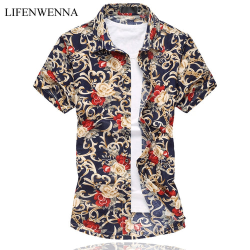 M-6XL Mens Flower
