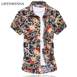 M-6XL Mens Flower