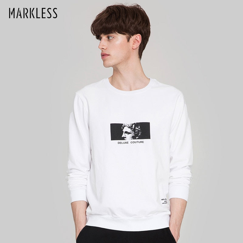 Markless Men's White
