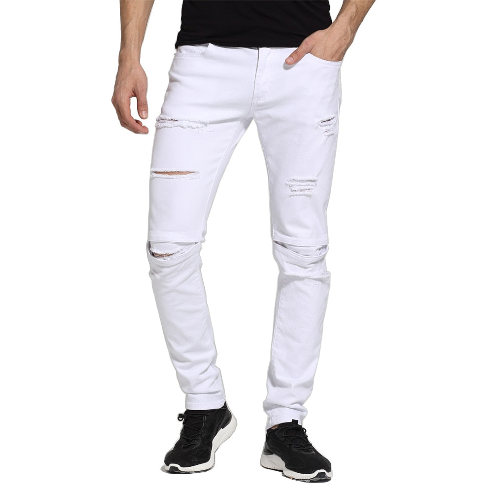 Men White Jeans