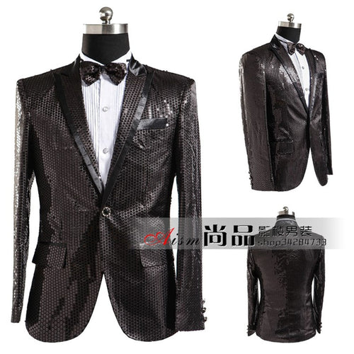 Men's Black sequin