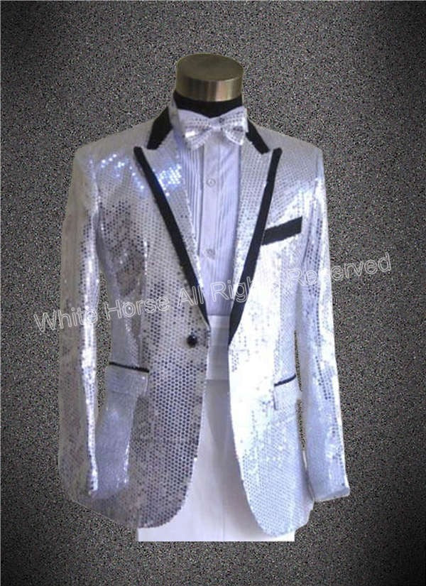 Men sequin blazer