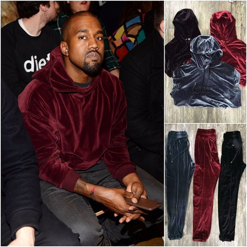 Mens Velvet Hooded