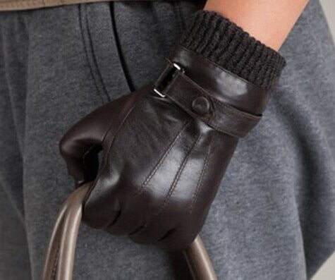 Mens leather gloves