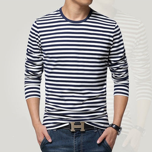 Navy style long-sleeve