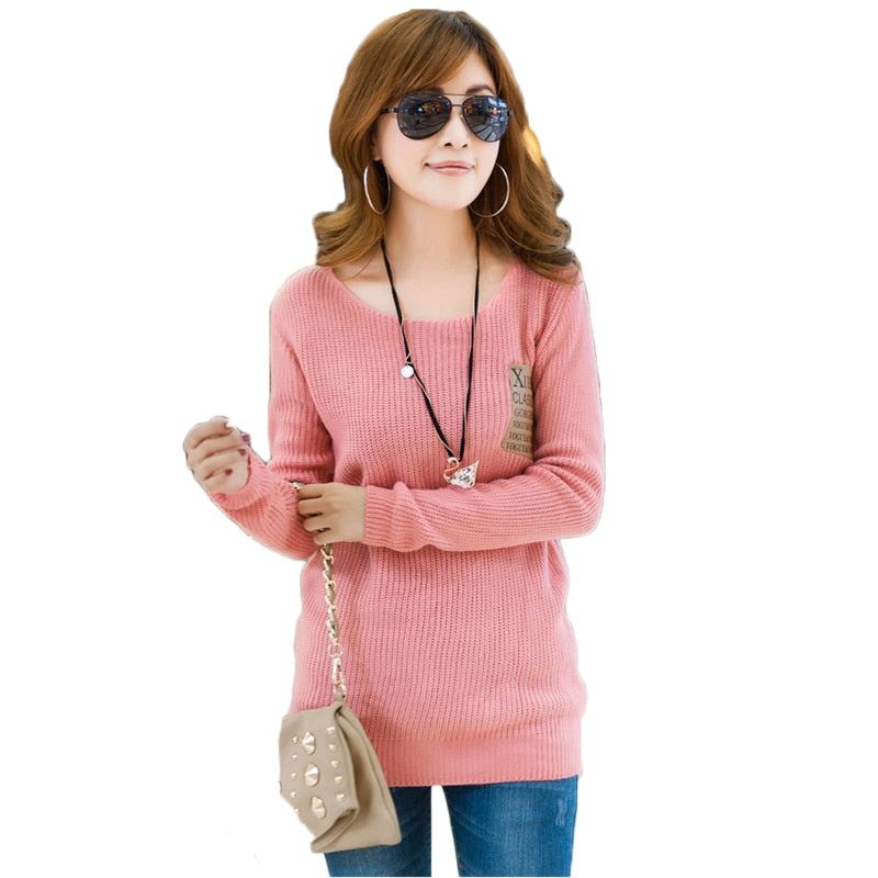 O-Neck Tricotado Knitted