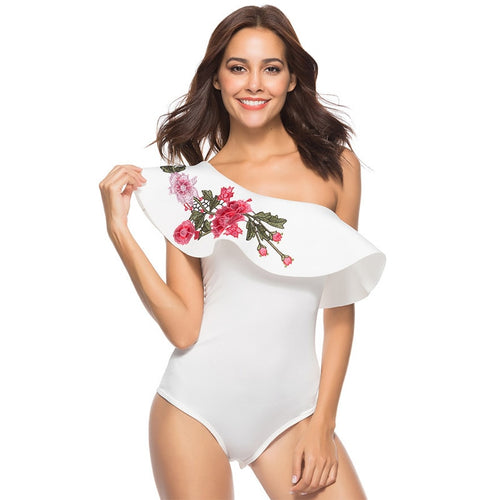 One Shoulder Ruffle
