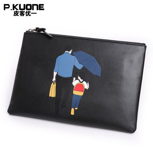 P.KUONE Genuine Leather