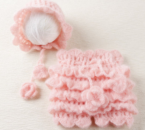 Peach Ruffles Mohair