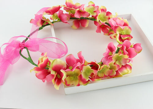 Peach sunflower hairband