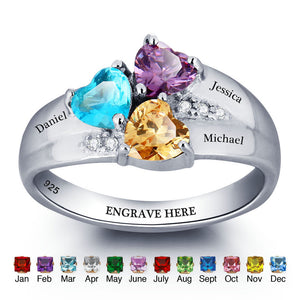 Personalized Birthstone Ring