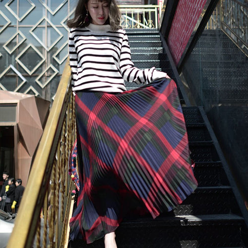 Pleated Skirt Long