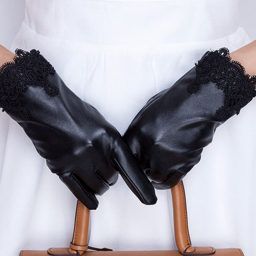 REALBYLeather GlovesWomen WiterClassic