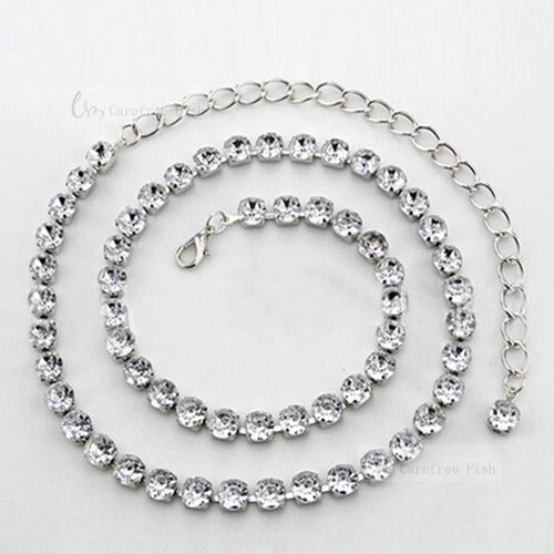 Rhinestone belly chain