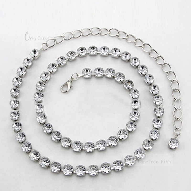 Rhinestone belly chain
