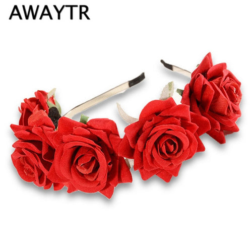 Rose Flower Headband