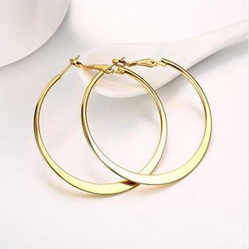 Rose Gold-Color Hoop