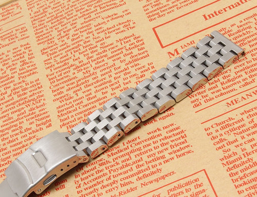 Silver watchband bracelet