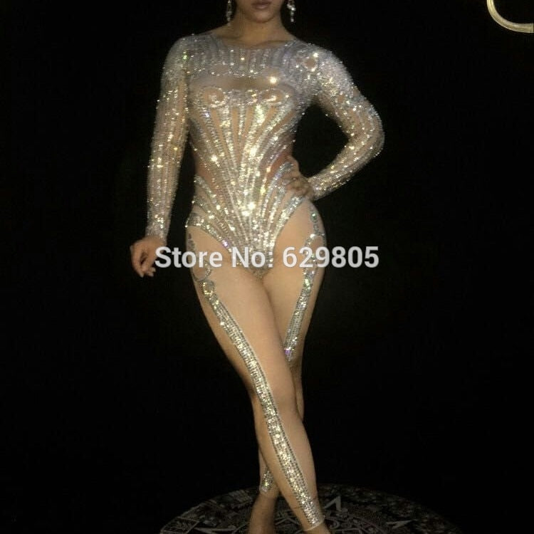 Sparking Crystals Jumpsuit