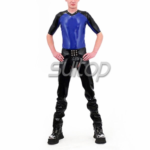 Suitopheavy latex chaps