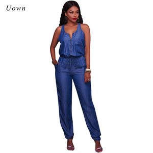Summer Denim Jumpsuit
