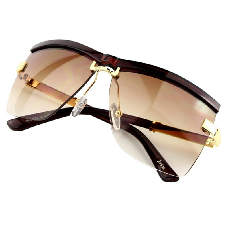 Sunglasses Women Semi-Rimless