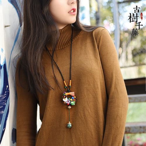 Vintage Sweater Necklace