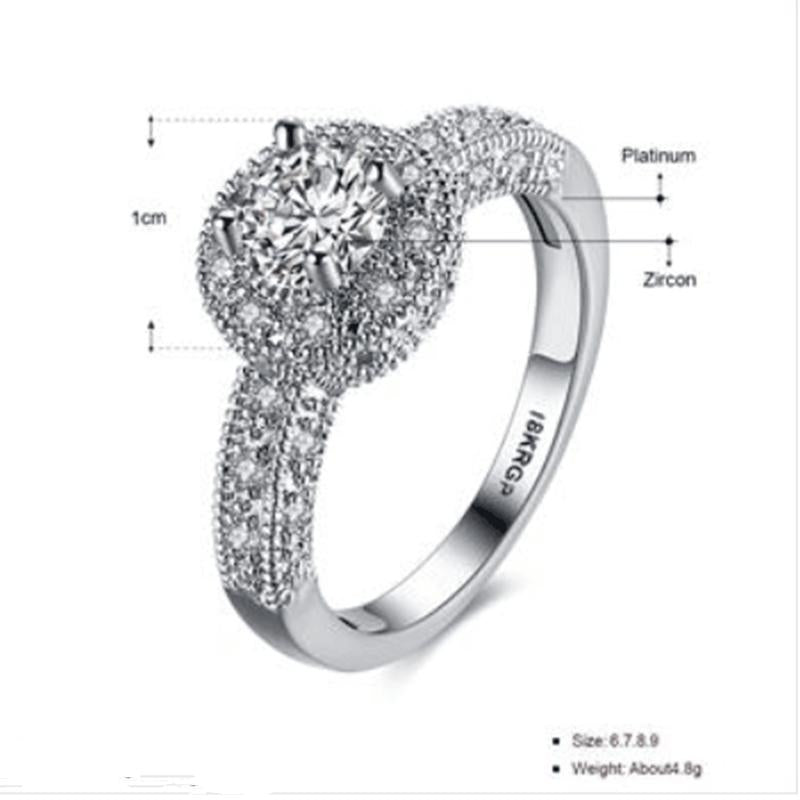 White Gold-Color Mounting