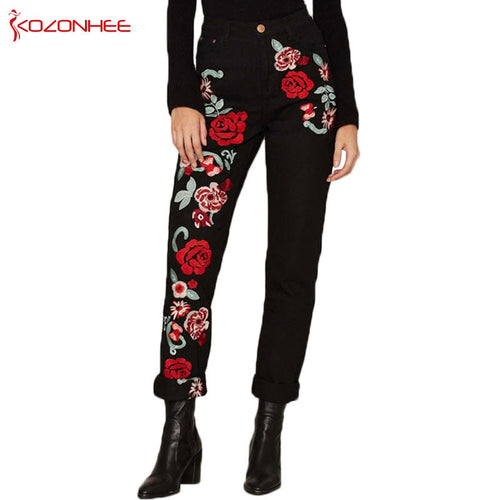 Women Black Straight