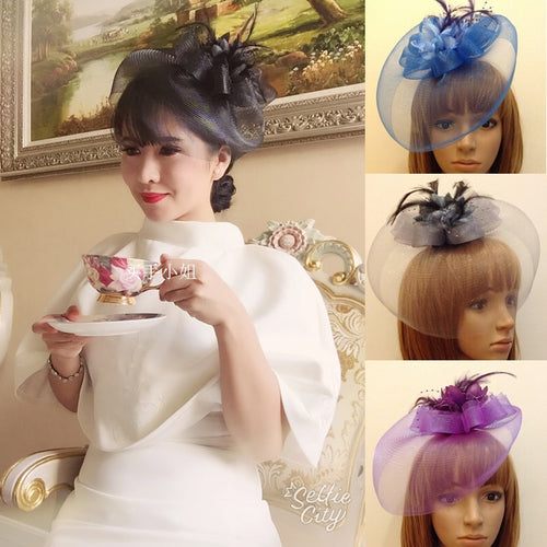 Women Feather fascinator