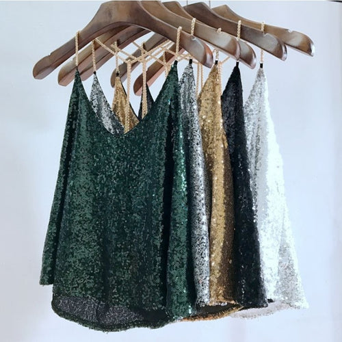 Women Sequined Camis