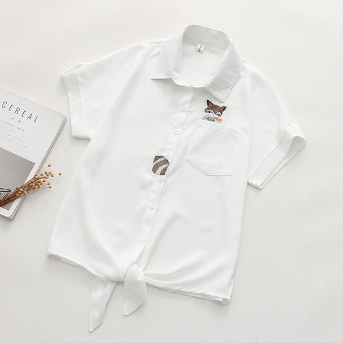 Women Turn-down Collar