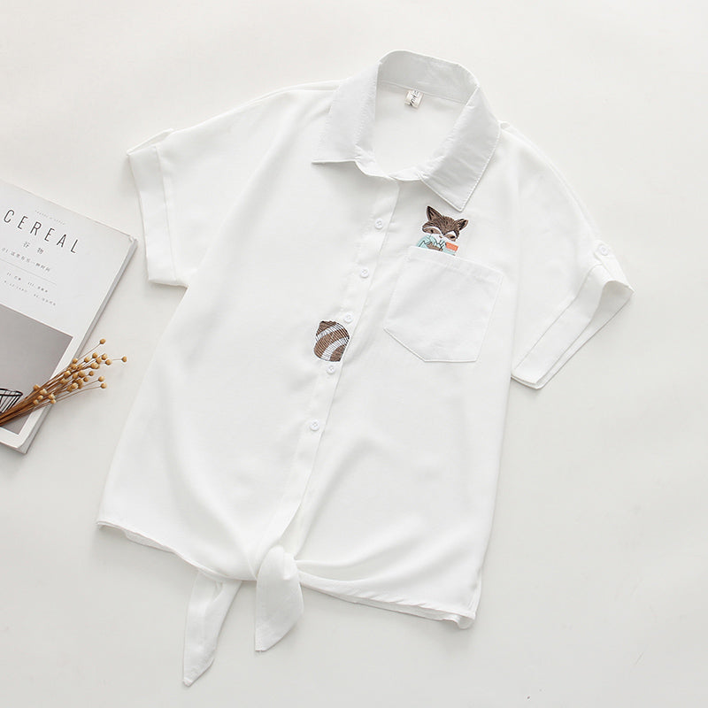 Women Turn-down Collar