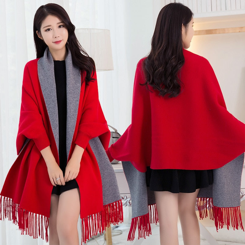 Women Winter Poncho